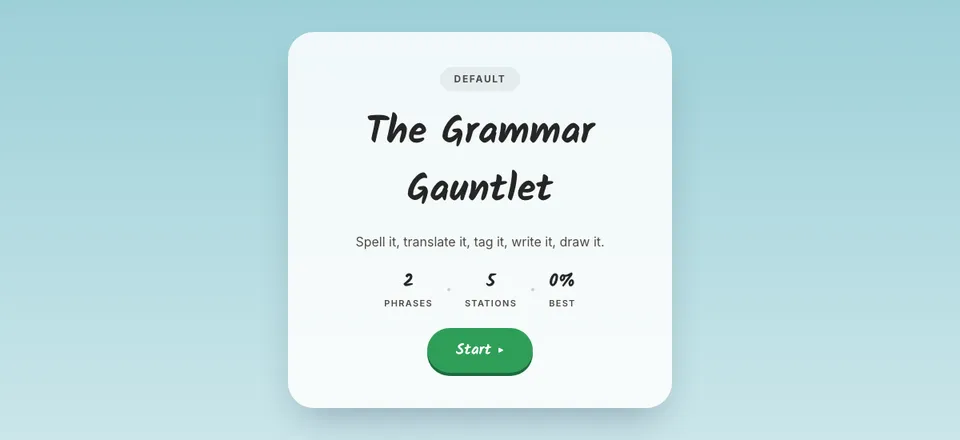 Grammar Gauntlet