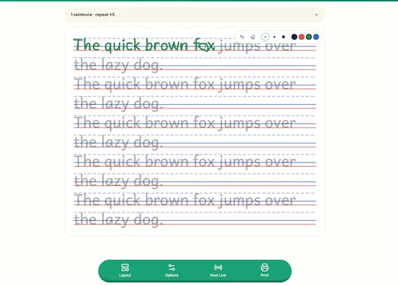 Handwriting Worksheets
